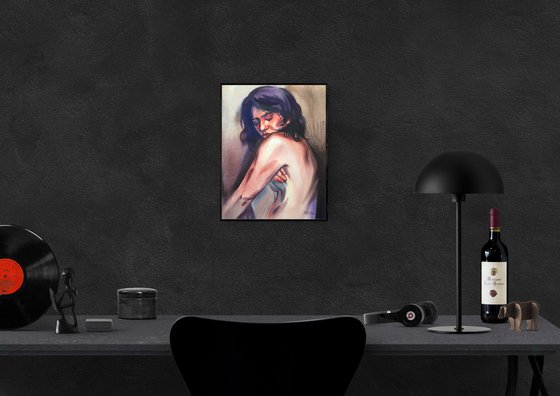 Portrait of a naked girl