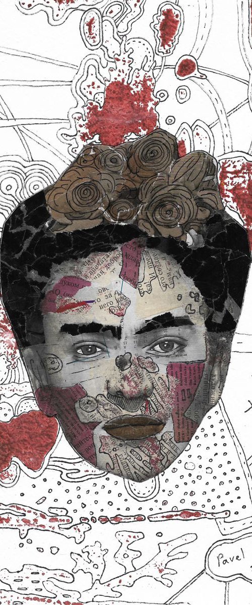 Portrait of Frida Kahlo # 79 by Pavel Kuragin