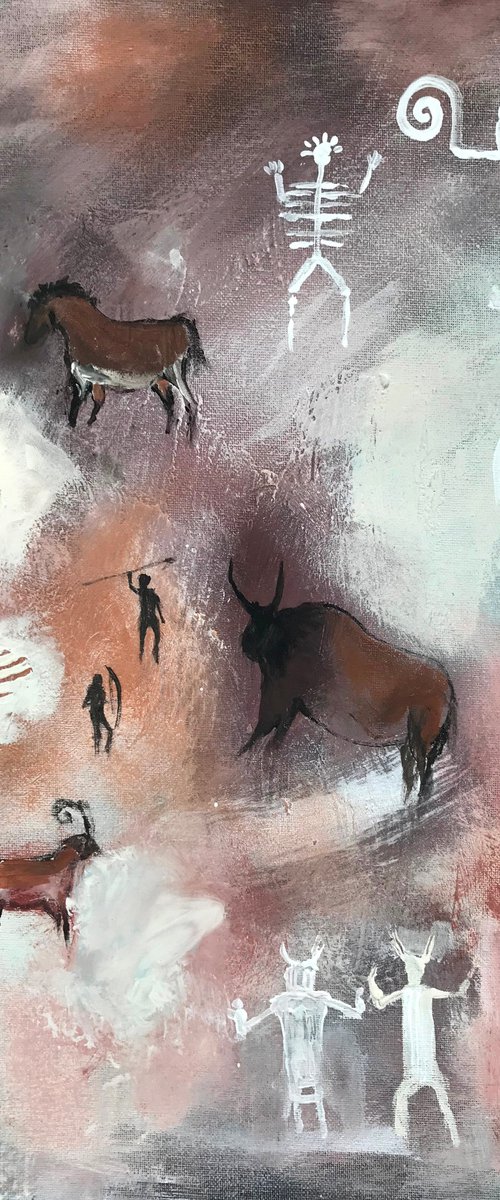 Cave Art II by Maxine Anne  Martin