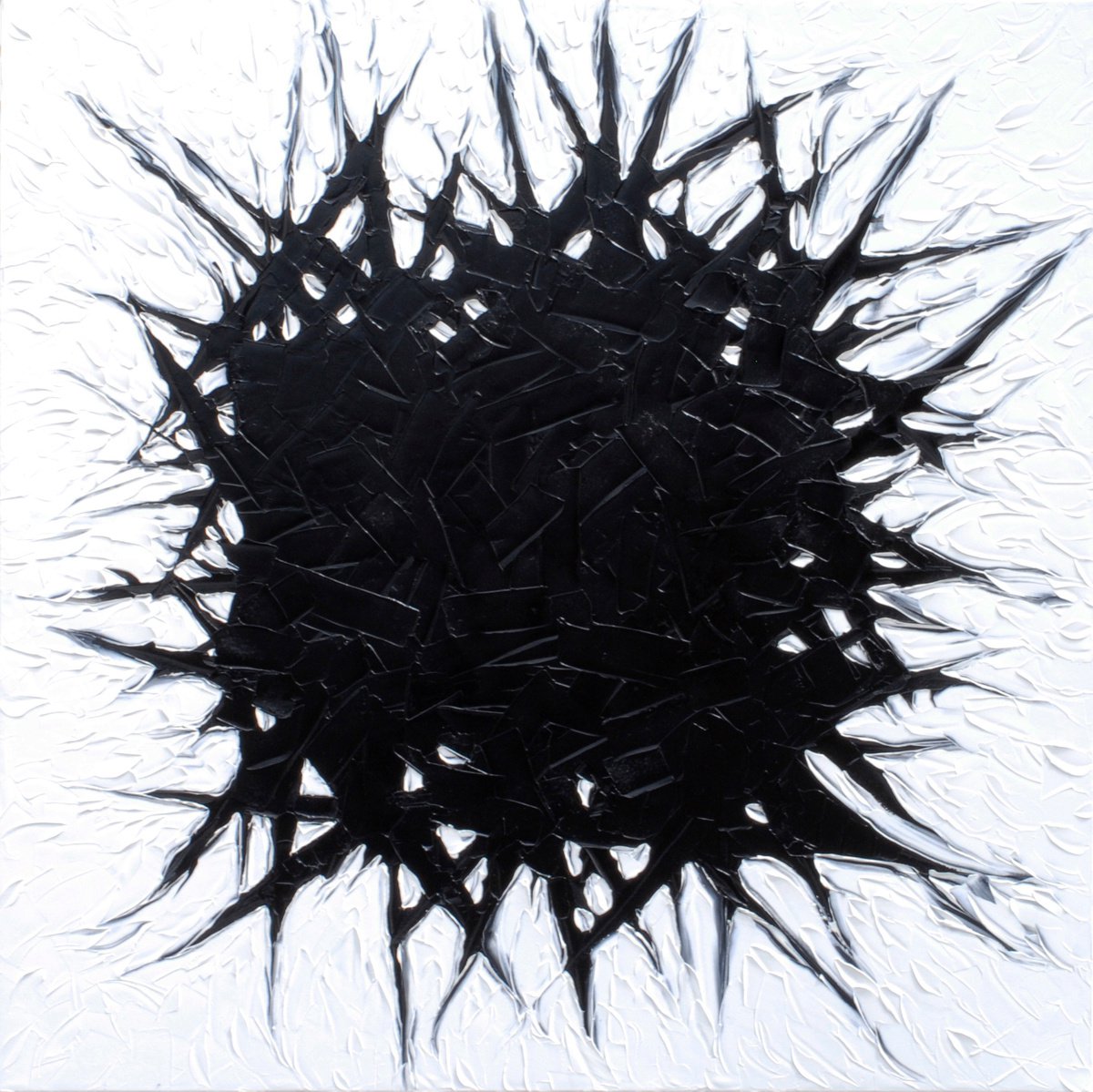 Organic Abstract Oil Painting By Bill Stone, 60 X 60, Contagious One, Original Artwork