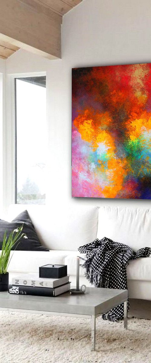 120x100cm. / Abstract painting /Alex Senchenko © 2019 / Exhibit N12 by Alex Senchenko