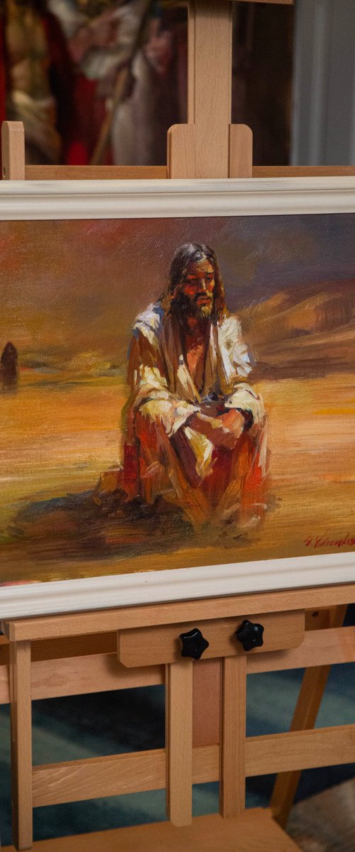 Temptation in the desert by Sergei Yatsenko