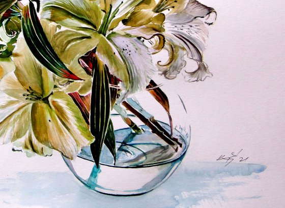 Bouquet of lily /Casa Blanca