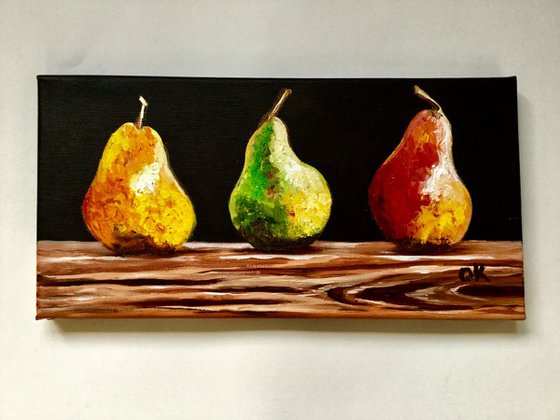 Pears. Still life .