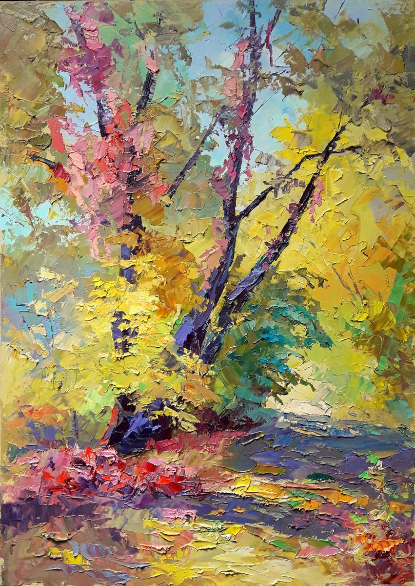 Oil painting Autumn by Boris Serdyuk