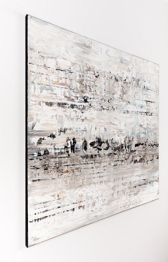 White abstract painting CM741