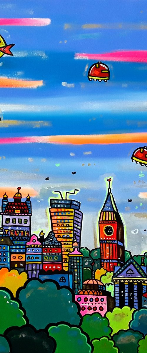 Futuristic Forest London by Maria Luisa  Azzini