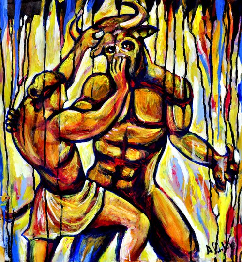Theseus and the Minotaur by Alex Solodov
