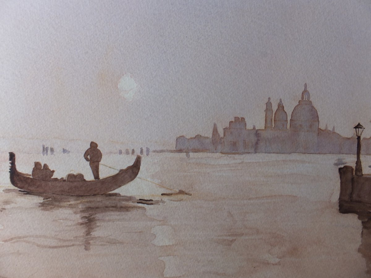 Across the Lagoon, Venice by David Harmer