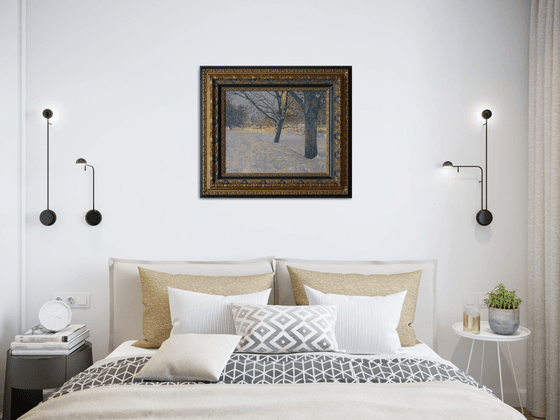 Winter Boulevard at night