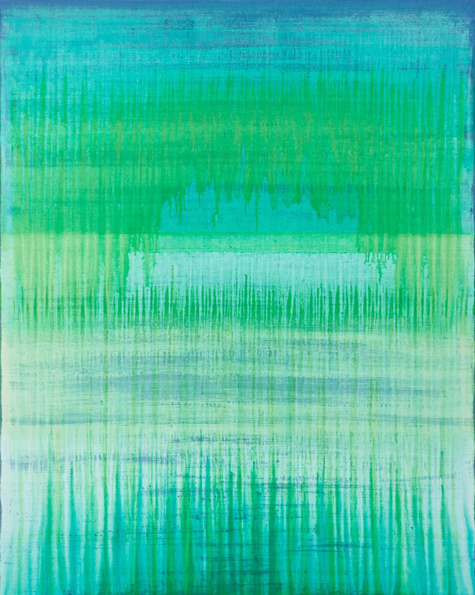 Green Arc Over Blue by Simon Findlay