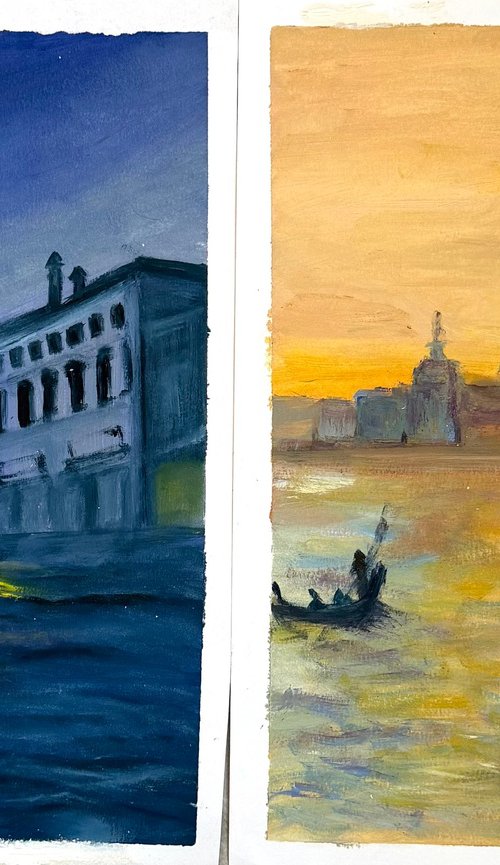 Venice, Between Gold and Blue by Anastasiia Novitskaya