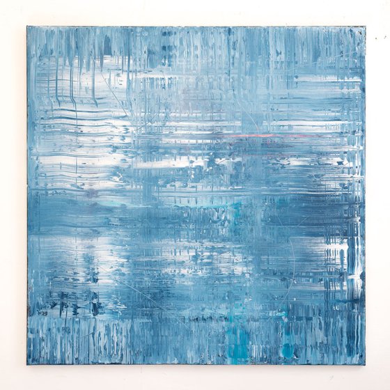 Blue abstract painting TB359