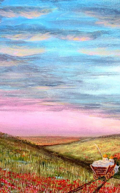 Ukrainian steppes, 60*40 by Dmytro Yeromenko