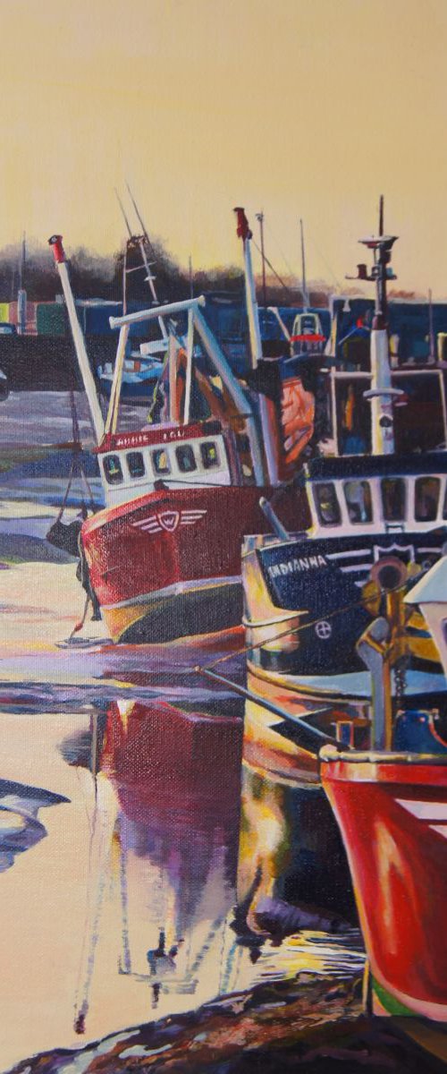 Leigh fishing boats by Karen Wilcox