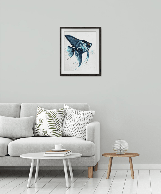 Exotic Blue Azure fish