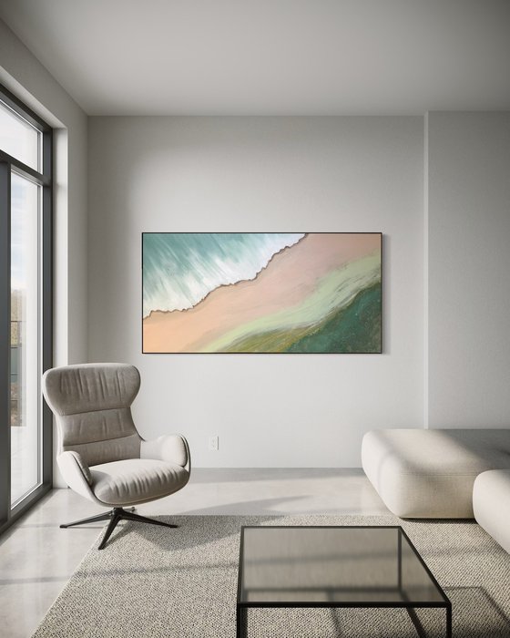 Serene shoreline 2 1 90x180