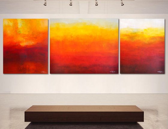 THE GENTLE ABSTRACTION OF LIGHT (triptych)