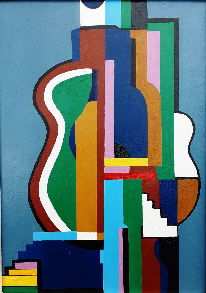 Impressionistic Abstract Oil Painting By Paul Heron, 12 X 16", Elements Number 2, Original Artwork