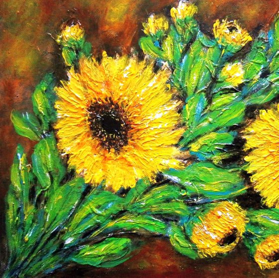 Still life with sunflowers 2