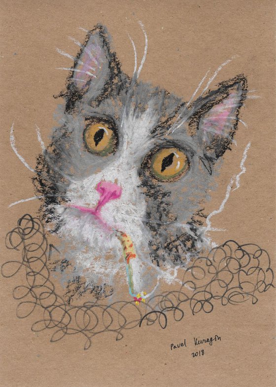 Smoking cat #8