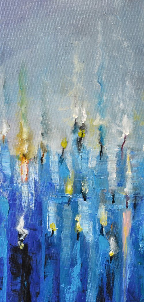 "Blue Composition" by Mihaela Ionescu