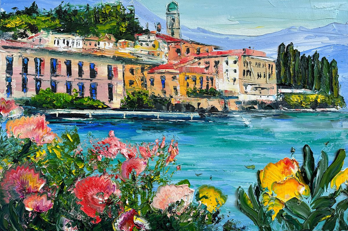 Colorful Lake Como by Lisa Elley