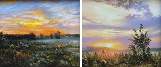 Diptych "MORNING"