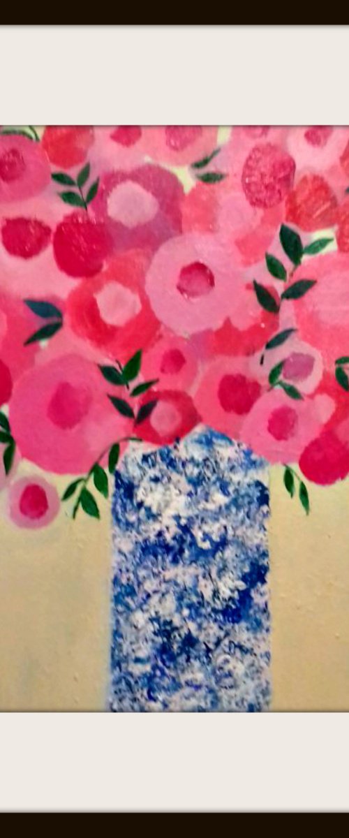 Bouquet in a Chinese Vase by Jan Rippingham