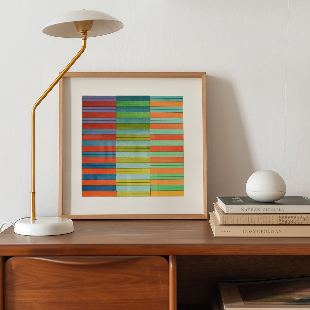 Geometric Painting , Stockholme By Amelia Coward, 22 X 22, Artwork For Sale On Artfinder