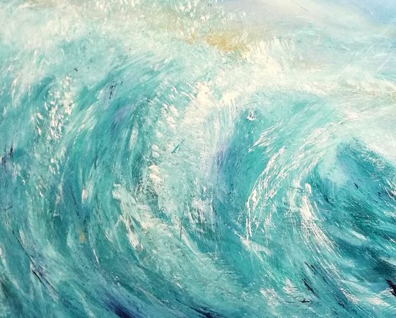 Surf's Up - XL, Wave Art, Seascape,