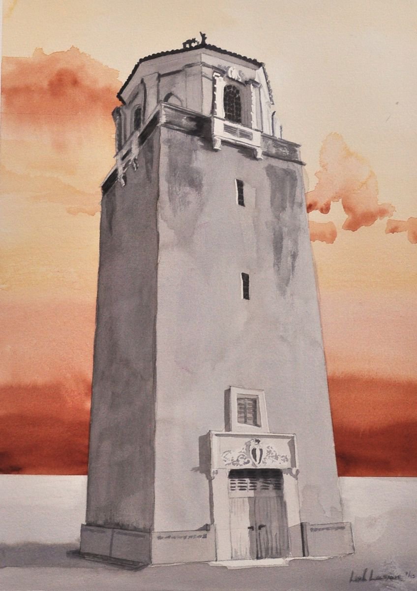 El Conquistador Water Tower by Leah Lewman Laird