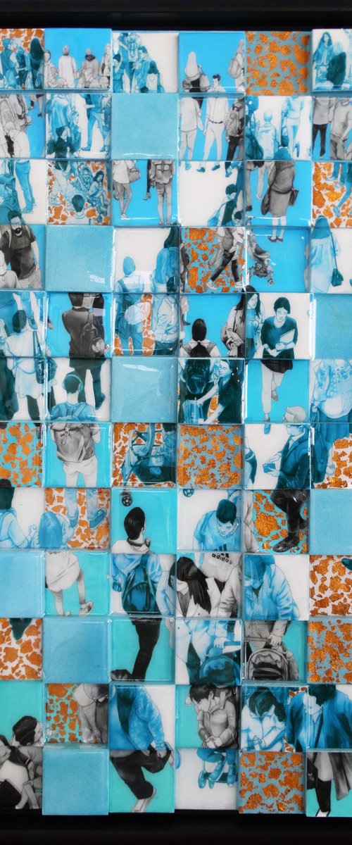 “Families 3D Squares Blue II” by Arturo Garcia de las Heras (Agheras73)