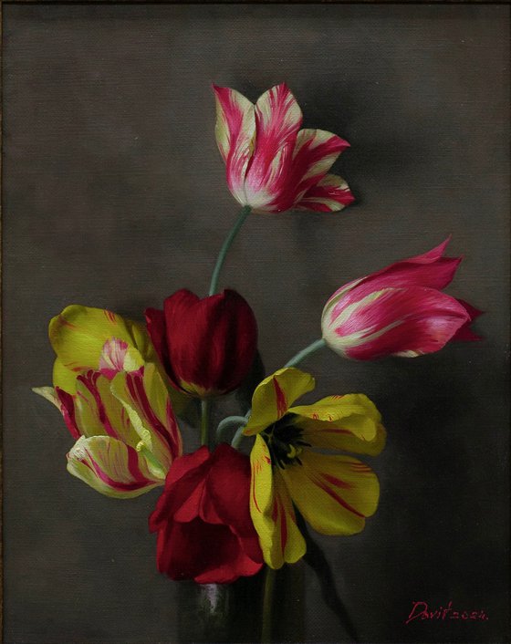 Red and Yellow Tulips