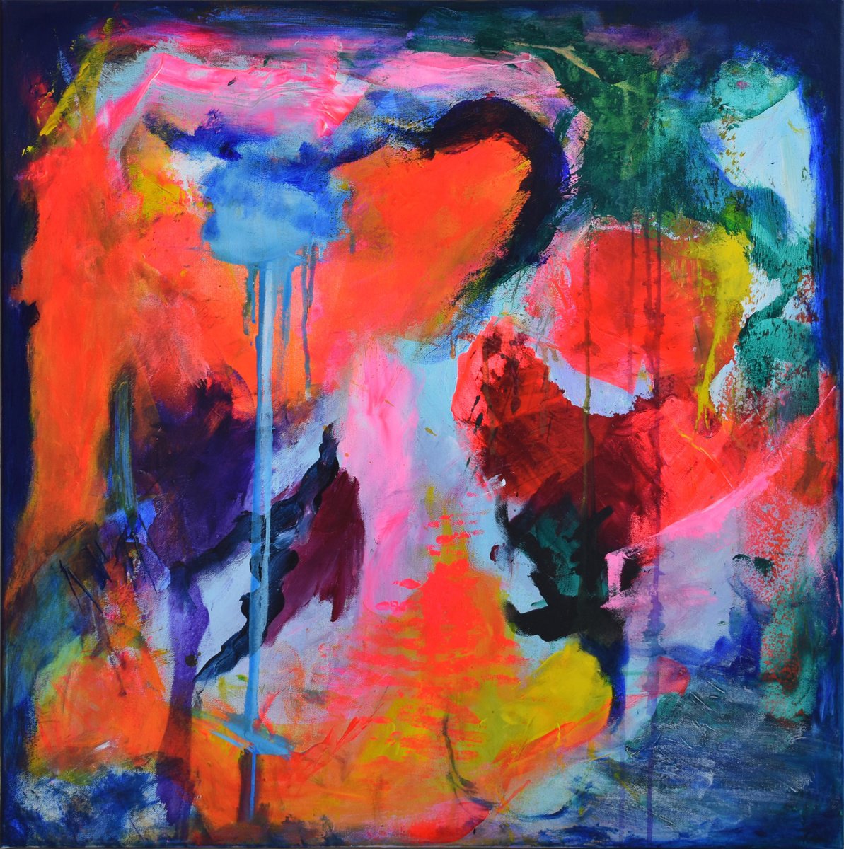 Waterfall Cave By Sebastian Merk, 31 X 31, Artwork For Sale On Artfinder