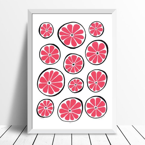 Grapefruit - Framed - FREE UK Delivery