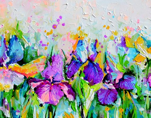 Iris Flower Field by Soos Roxana Gabriela