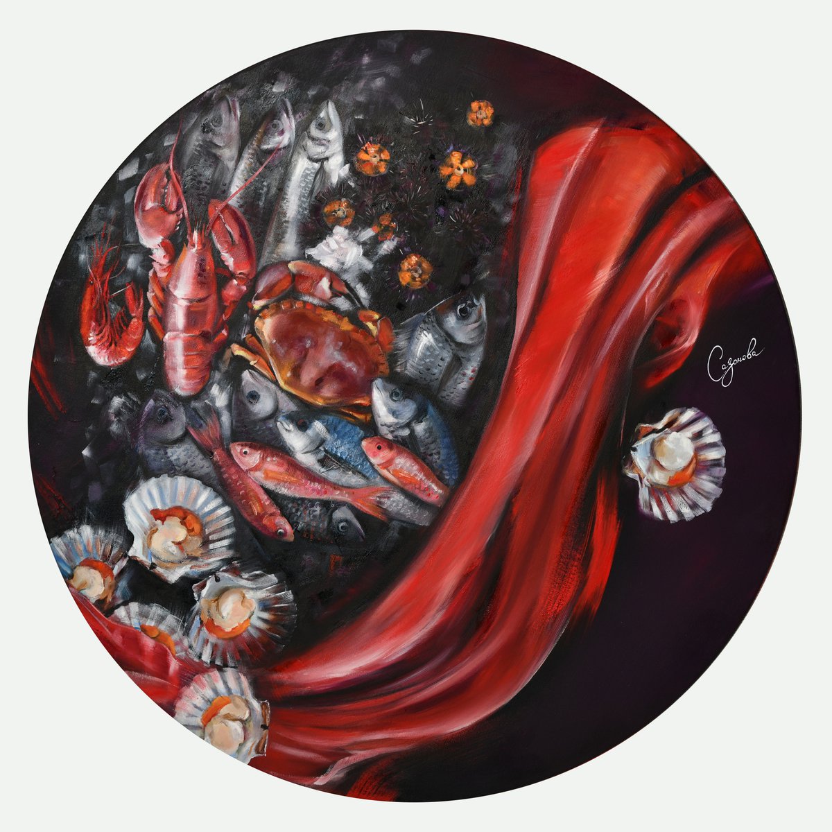 Red Line. Composition ?3 by Irina Sazonova
