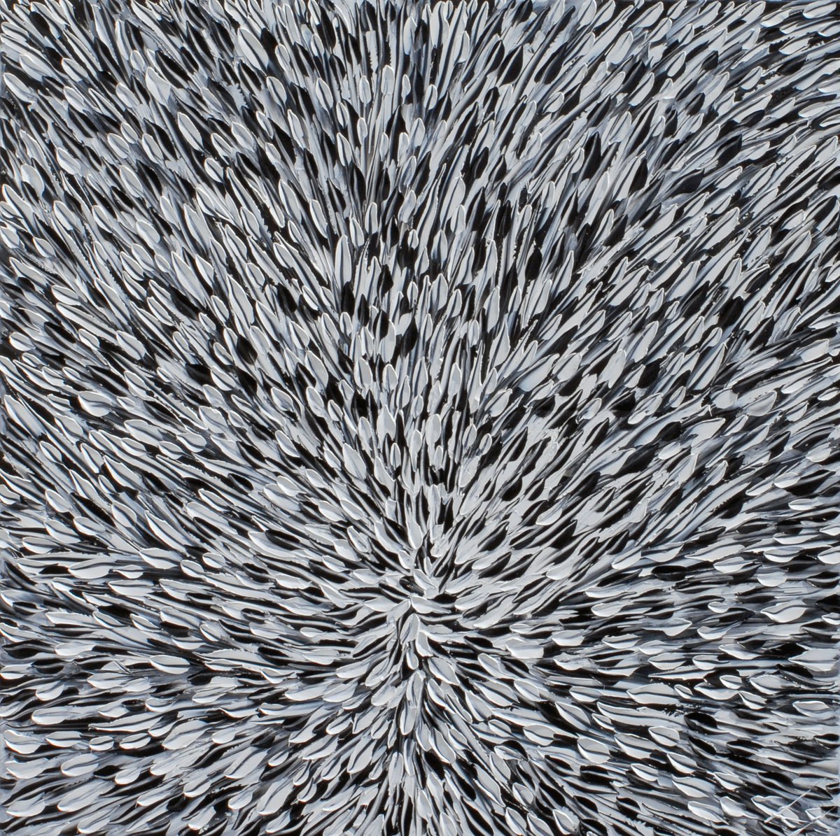 Organic Abstract Oil Painting By Bill Stone, 60 X 60, Outbreak, Original Artwork