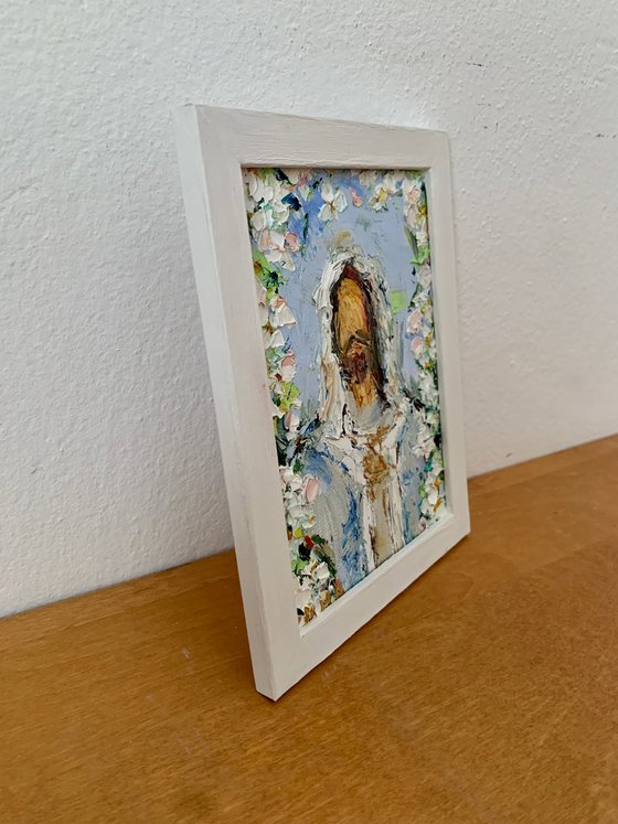 Miniature with flowers