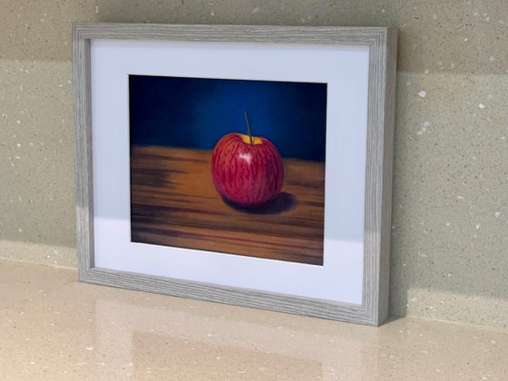 Crimson Red Apple Painting