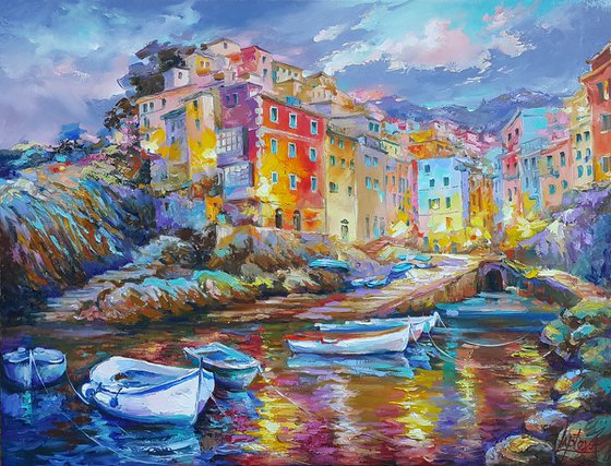 Magical evening in Riomaggiore, Cinque Terre