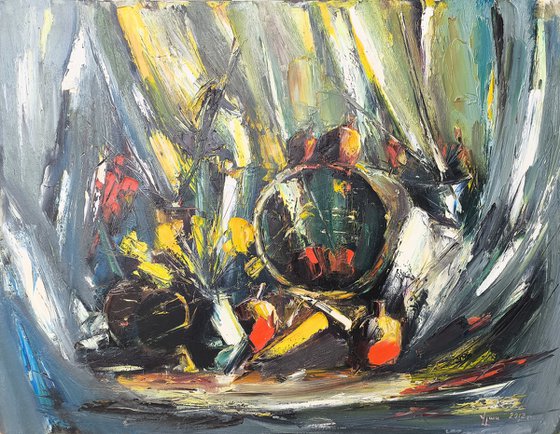 Still Life in Yellow and Grey