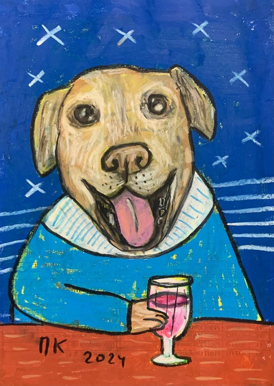 Drinking dog #134