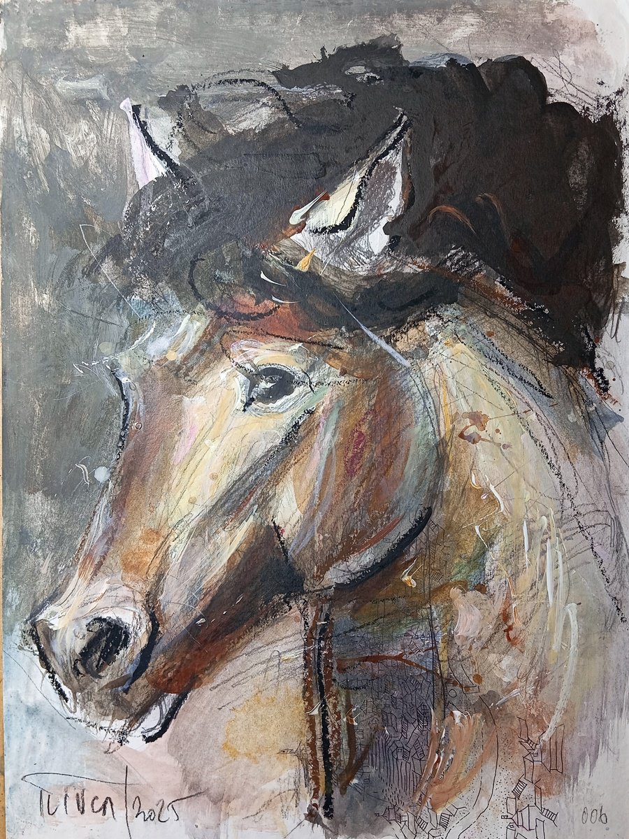 Expressive Painting , Silent Power (Study) By Catalin Ilinca, 13 X 17, Artwork For Sale On Artfinder