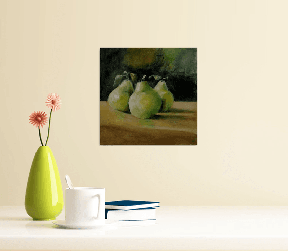 Peras de Sant Joan, still life painting
