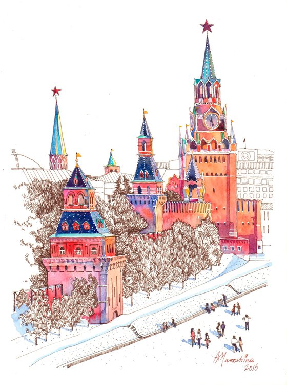 Kremlin in Vibrant Colors