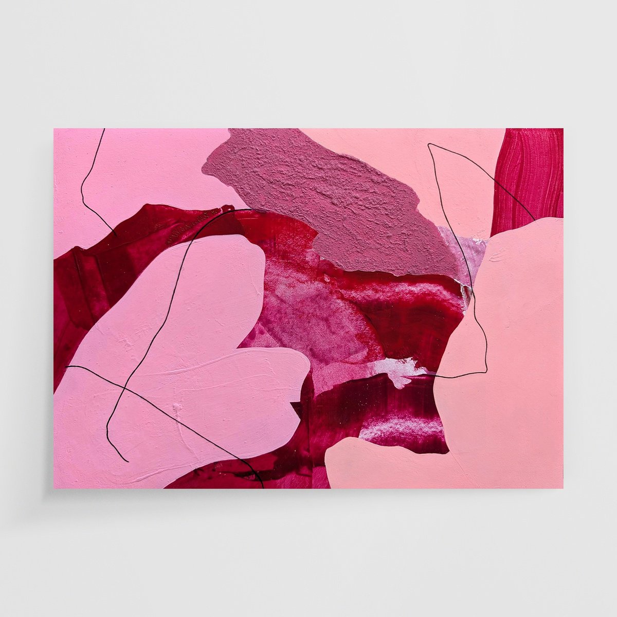 Abstract Painting By Smit Khond, 17 X 12", Misgive, Original Artwork