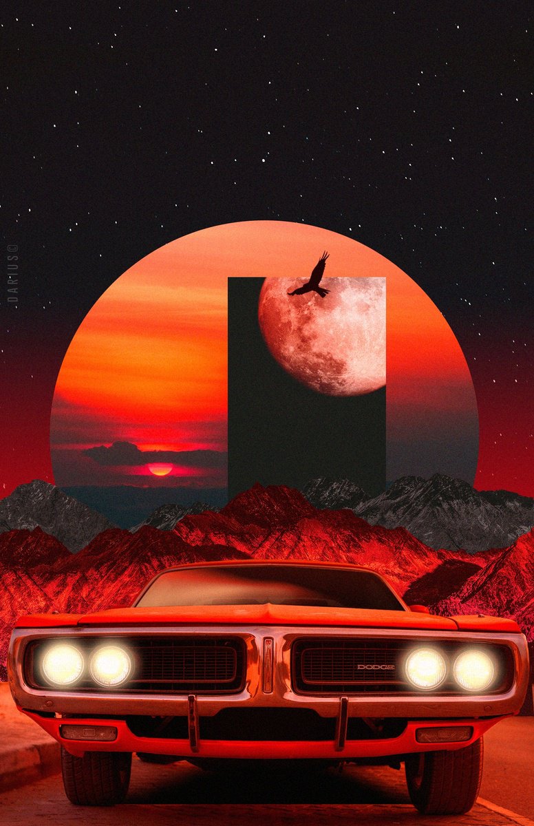 Surrealistic Landscape Giclee Print By Darius Comi, 12 X 18, Solar Overdrive, Original Artwork