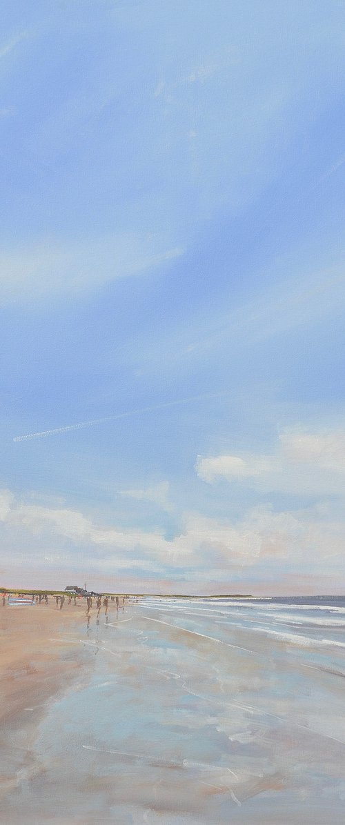 Brancaster beach in summer. by Tom Cringle
